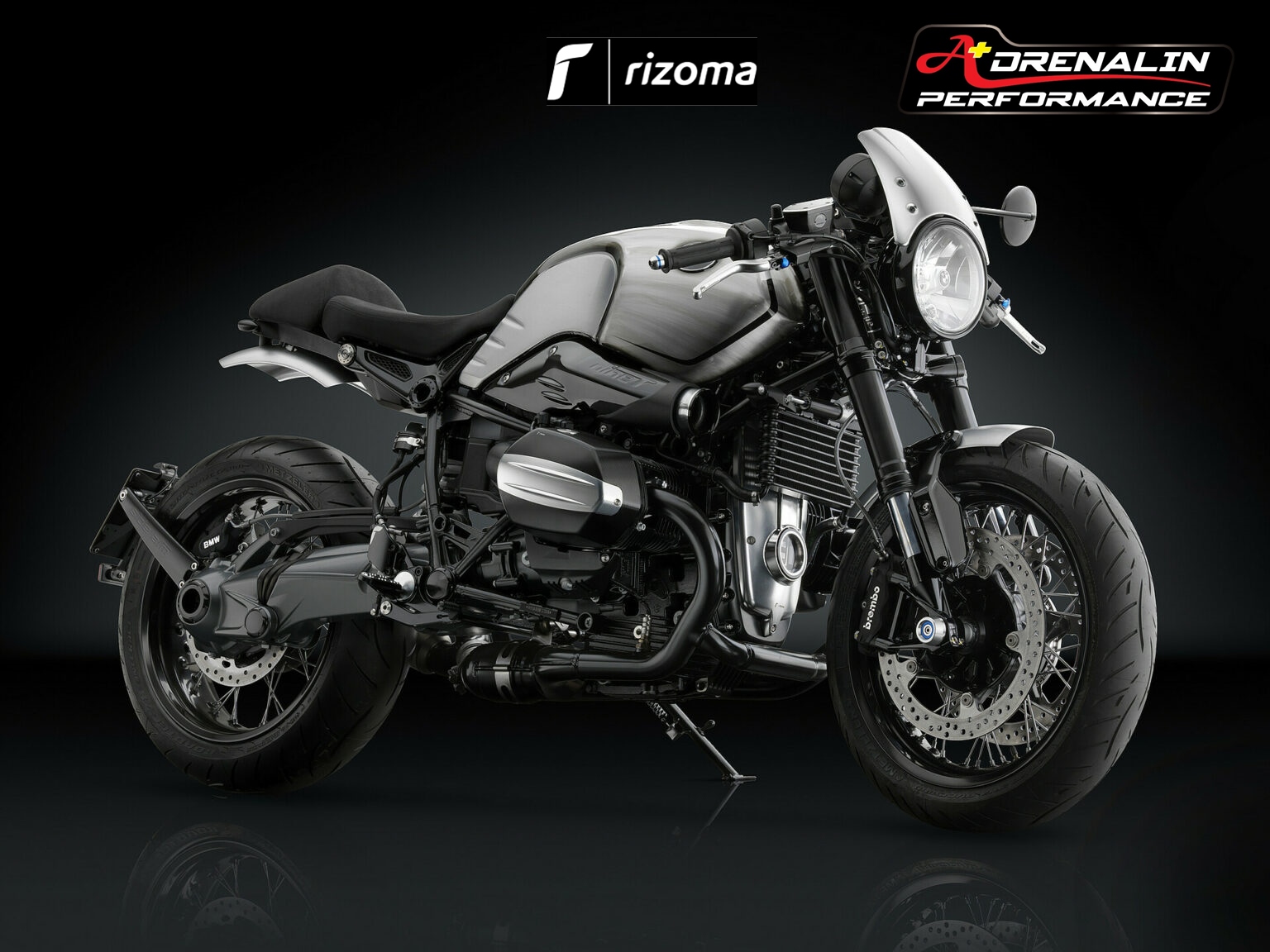 แฮนด์จับโช้ค Rizoma สำหรับ R nine T สำหรับโช้คหัวกลับขนาด 55มิล