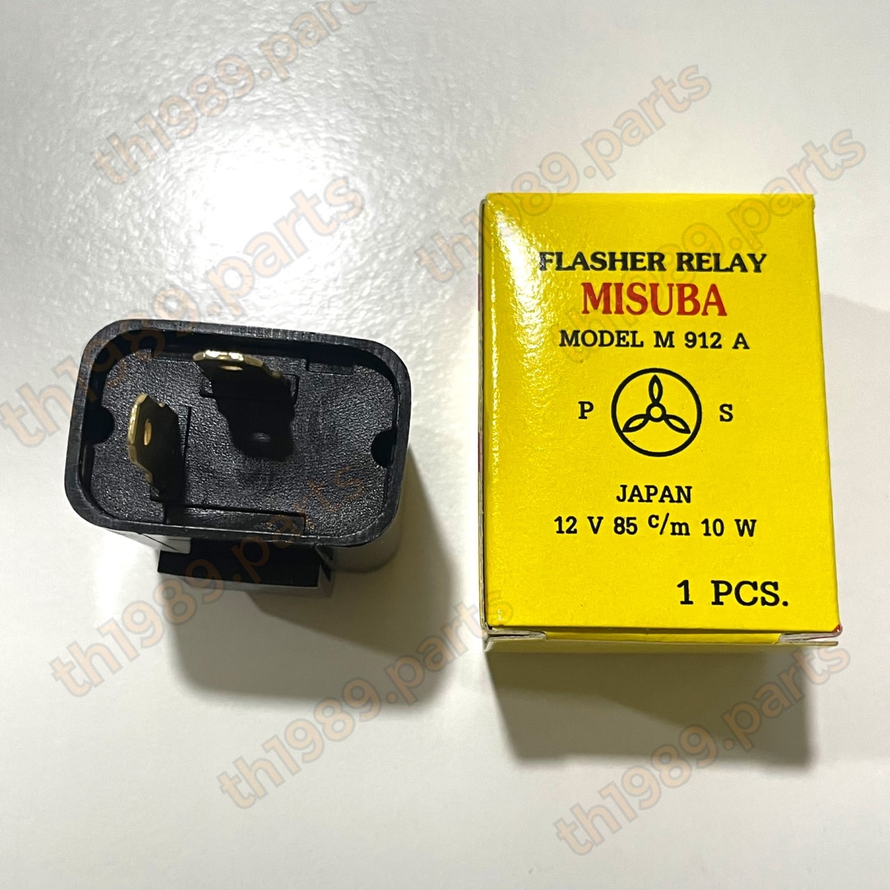 รีเลย์ไฟเลี้ยว 12V 10W ใส่ได้หลายรุ่น แฟลชเชอร์ 12V เหลี่ยม อะไหล่แท้ MISUBA