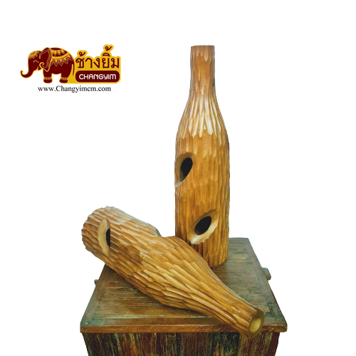 แจกันไม้มะม่วง ( A120 )สูง17นิ้ว