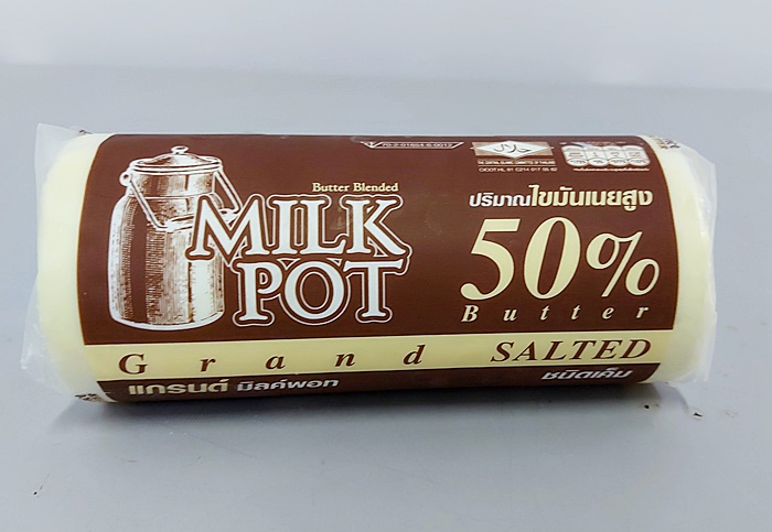 เนยสด Grand Milk Pot Salted Butter ชนิดเค็ม 500 g. (02-9039)(สินค้าแช่เย็น)