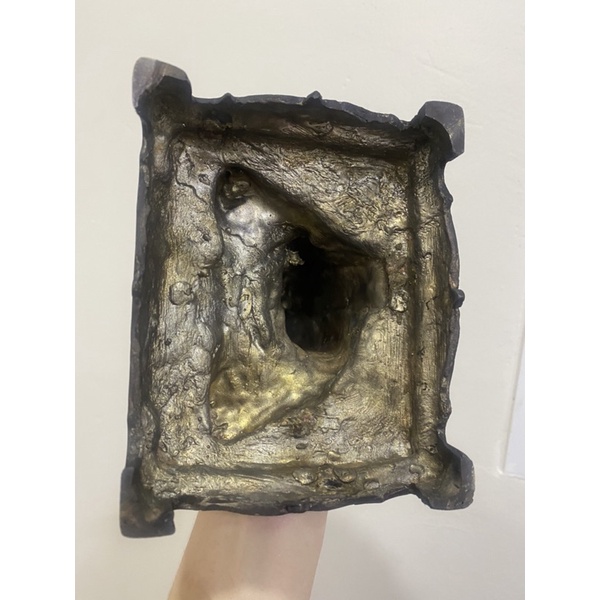 หลวงพ่อรวย เนื้อทองเหลือง กว้าง5นิ้ว สูง7นิ้ว