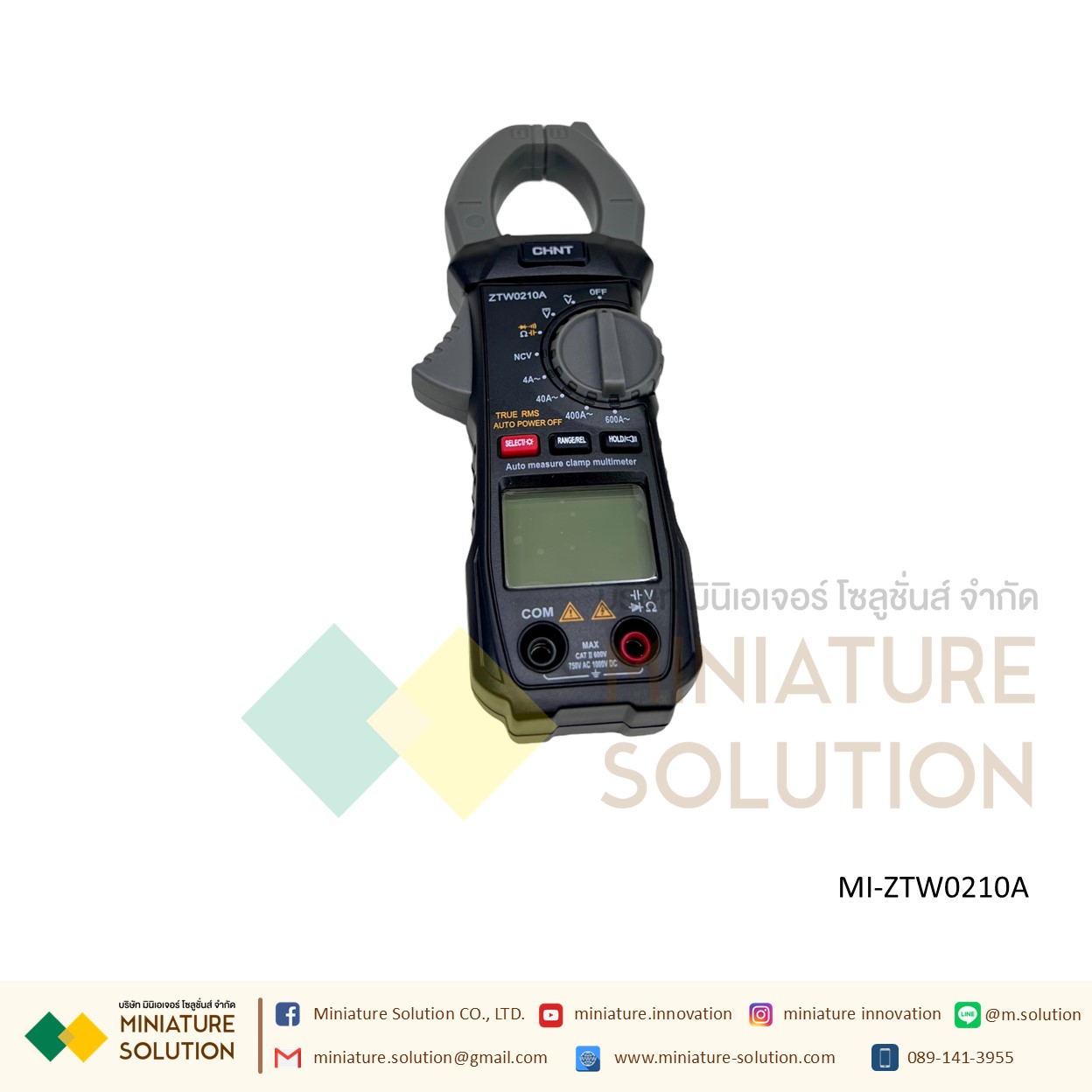 ดิจิตอล แคลมป์มิเตอร์ CHINT DIGITAL CLAMP METER MODEL เครื่องวัดกระแสไฟฟ้า วัดแรงดันไฟฟ้า ครบทุกฟังชั่นพื้นฐาน ZTW0210A