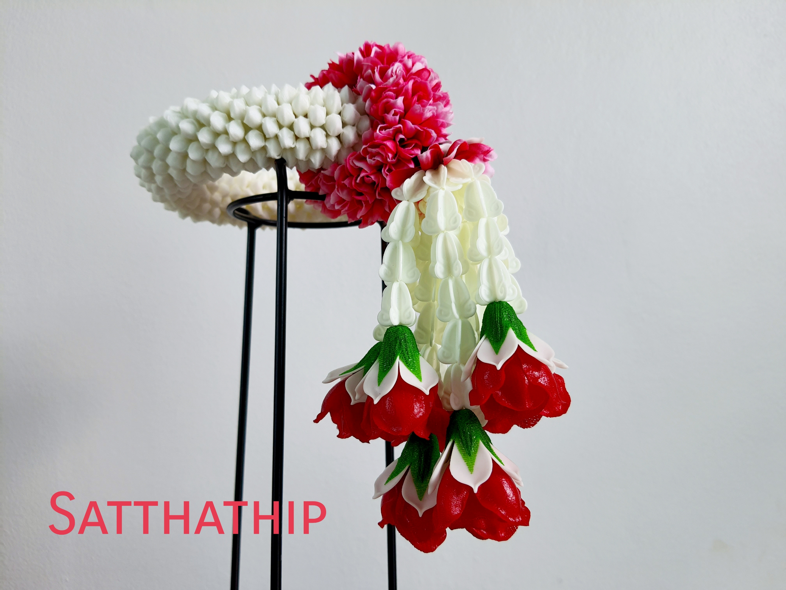 พวงมาลัยดอกพุดประดิษฐ์ - พวงมาลัยประดิษฐ์ - Artificial Garland