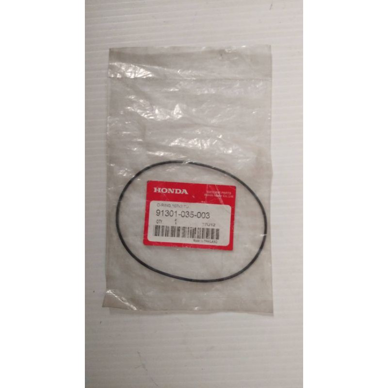91301-035-003 ปะเก็นยางฝาจานไฟ โอริงจานไฟ ขนาด 107×2 อะไหล่แท้ HONDA DREAM Wave100 2005,100S (2005)