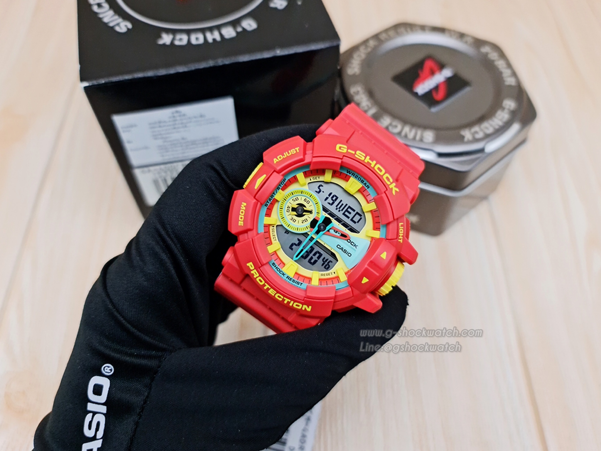 CASIO G-SHOCK นาฬิกาข้อมือ นาฬิกากันน้ำ นาฬิกาของแท้ ประกันศูนย์ CMG 1 ปี รุ่น GA-400CM-4A