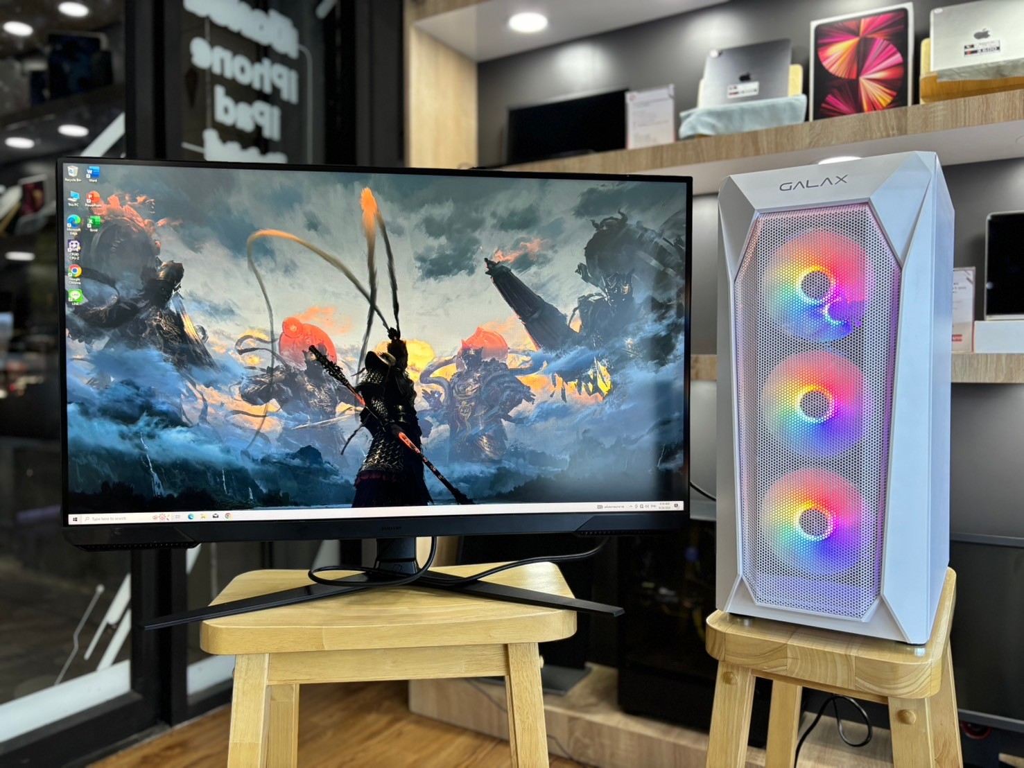 PC ประกอบ Intel Core i5-12400F/Ram 16GB/SSD 500GB/RTX 4060/Monitor SAMSUNG (VA 2K QHD HDR 165Hz)