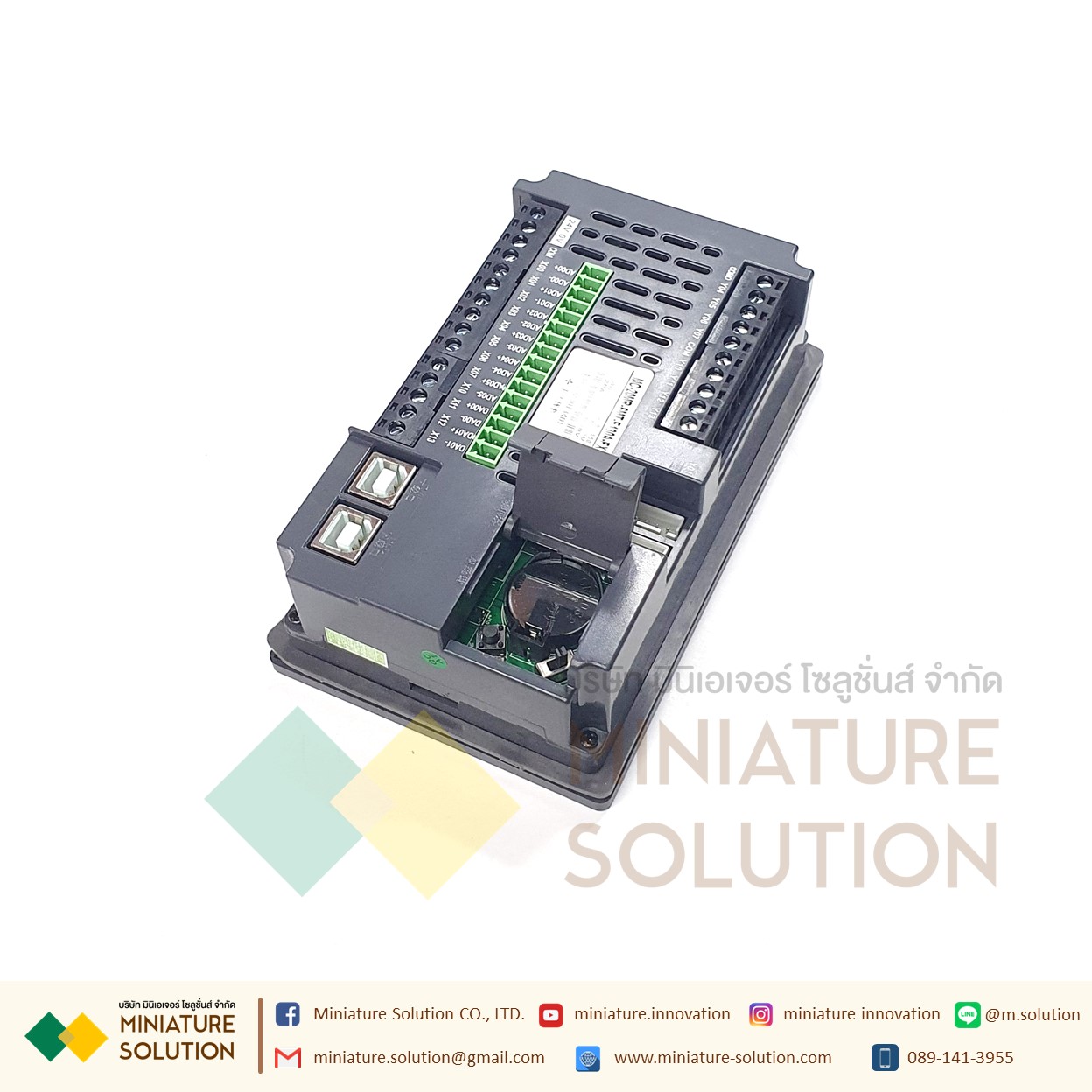 YKHMI PLC FX IN HMI 2IN1 Controller PLC YKHMI MM 4 inch จอ HMI รวมกับ PLC (2NTC10K)(4AD10V)(2DA10V)(MM-20MR-6MT-F430-FX-B)