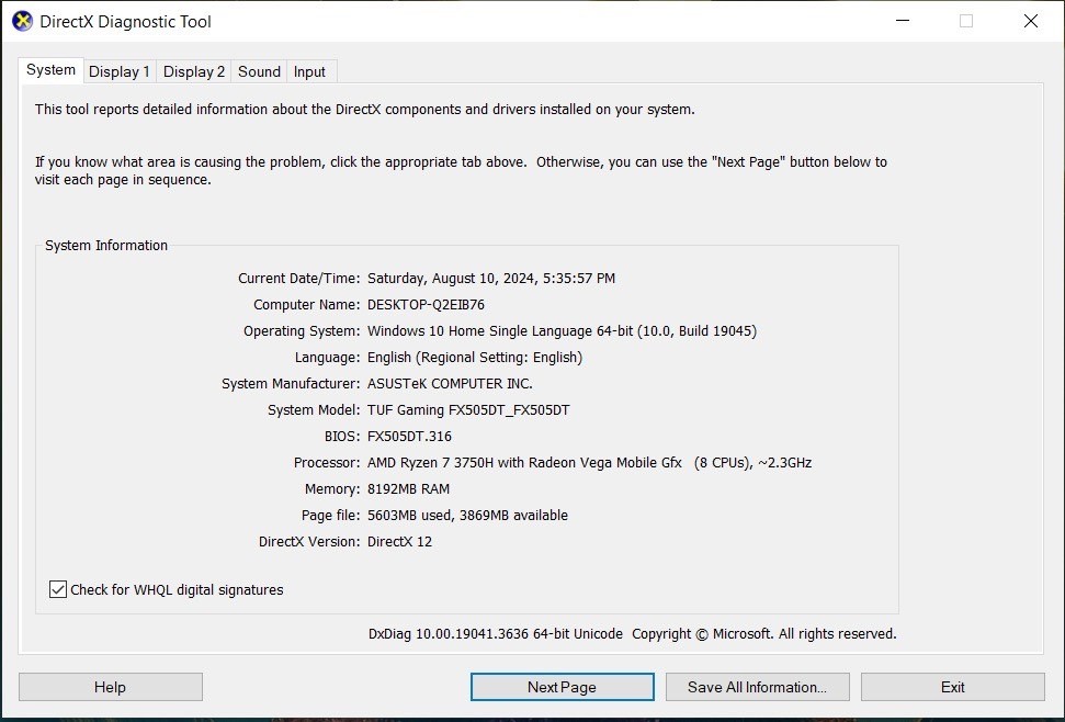 ASUS TUF GAMING FX505DT-AL043T (STEALTH BLACK)
