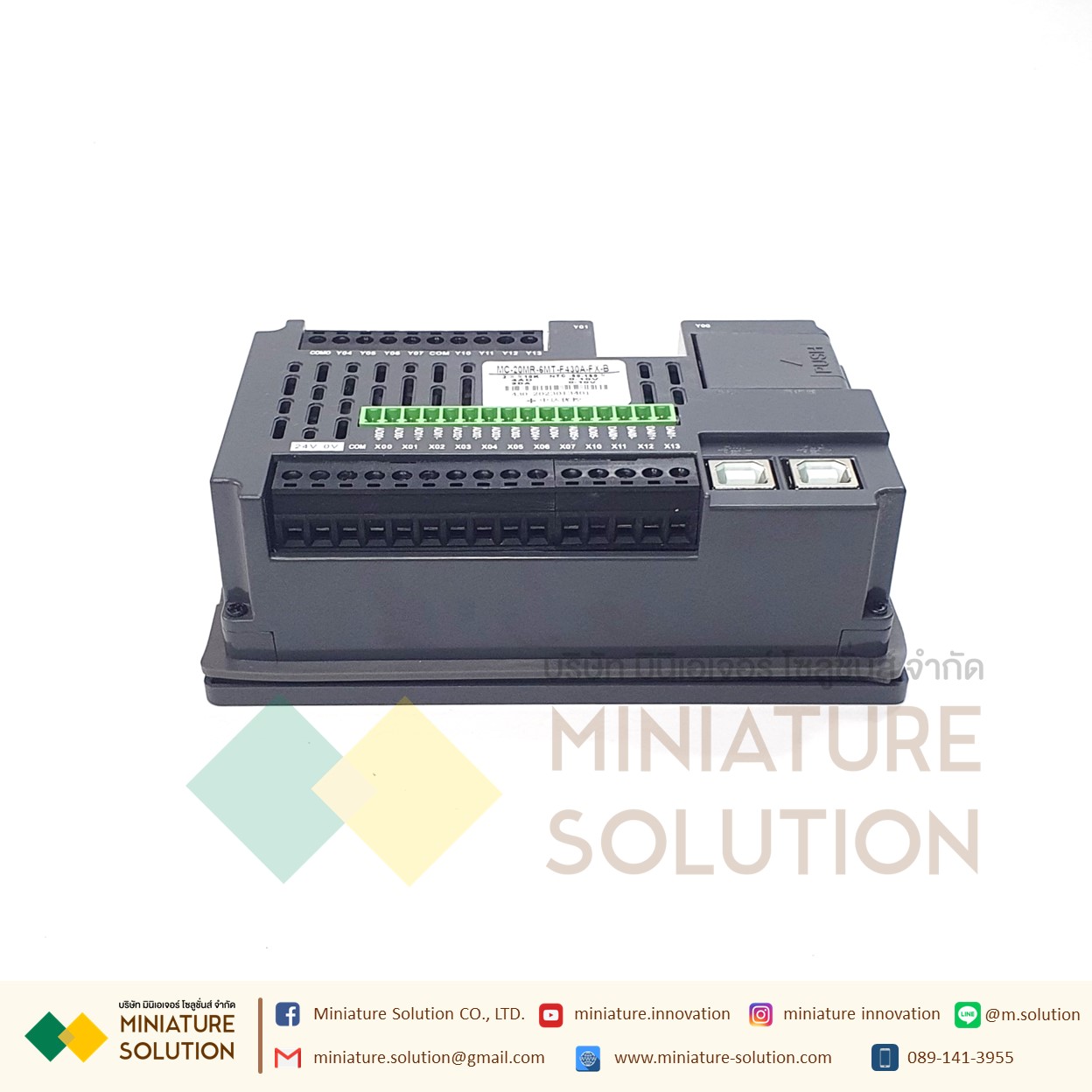 YKHMI PLC FX IN HMI 2IN1 Controller PLC YKHMI MM 4 inch จอ HMI รวมกับ PLC (2NTC10K)(4AD10V)(2DA10V)(MM-20MR-6MT-F430-FX-B)