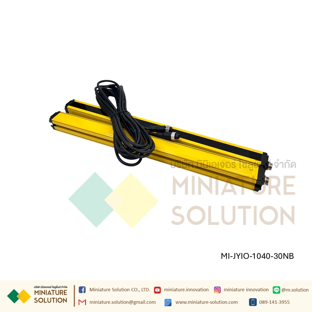 ม่านแสงนิรภัย Sensor Switch Safety Grating Security Device DC24V ระยะ 3 เมตร ลำแสง 4/6/10/12 ระยะห่าง 40 มม.