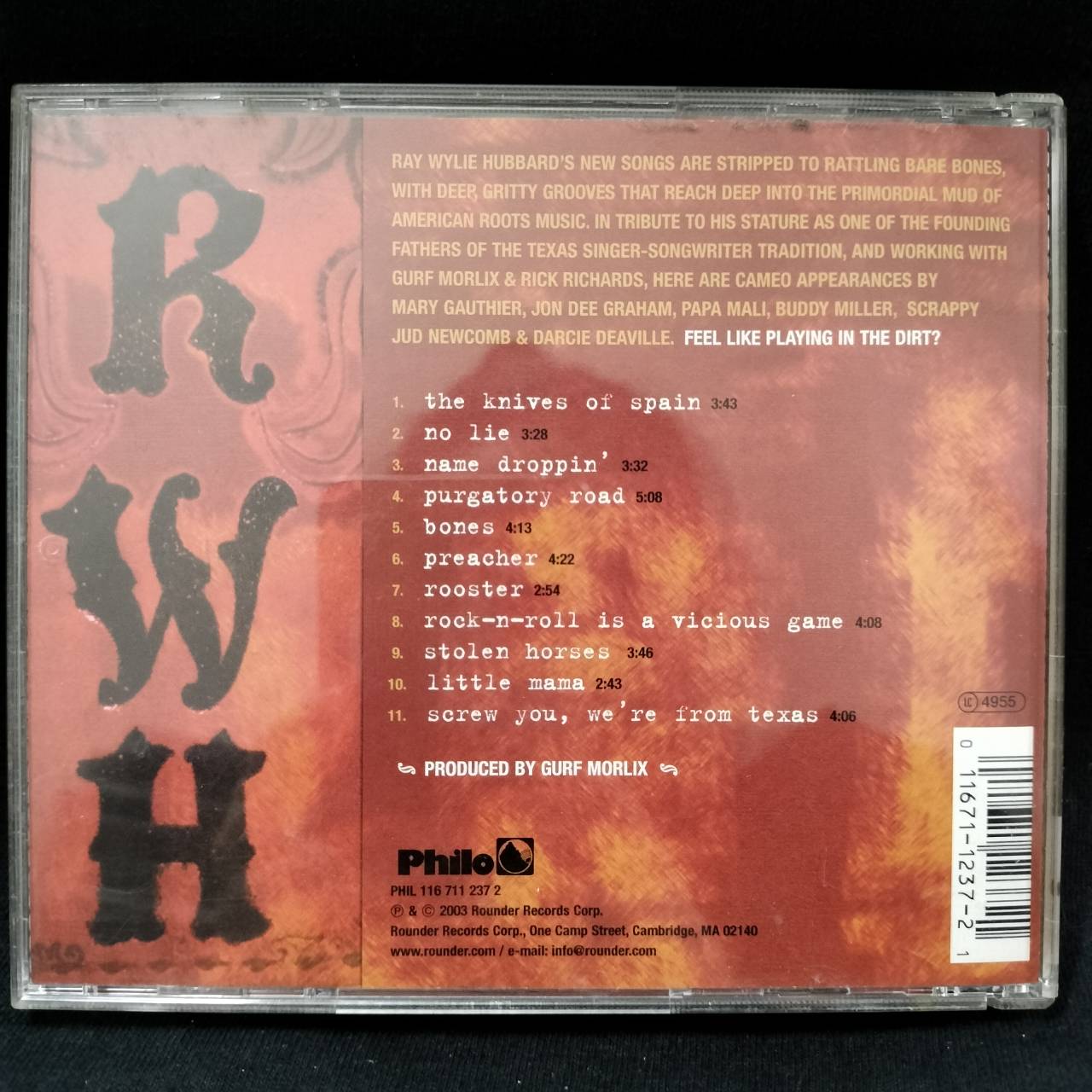 Ray Wylie Hubbard – Growl / USA / แผ่นดี