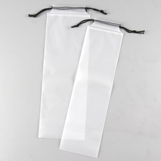 ถุงใส่ของcpe,ถุงหูรูดพลาสติกCPE,สกรีนโลโก้,ความหนา สองด้าน0.16 มม.