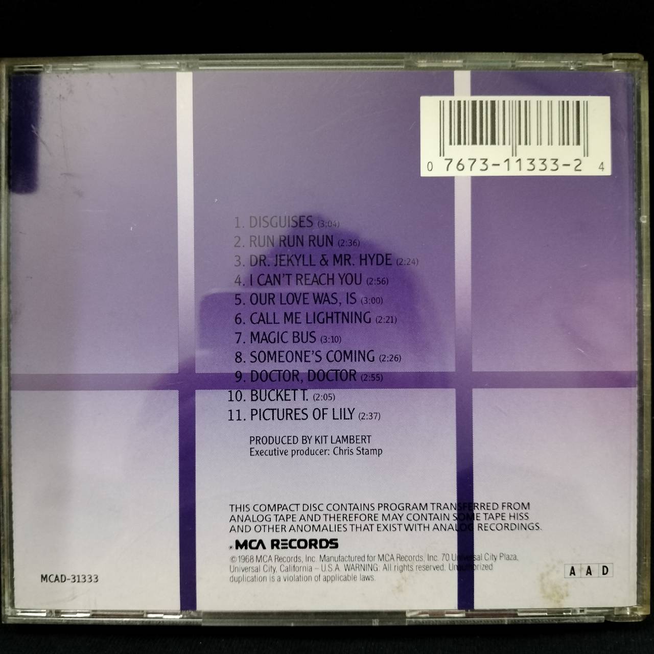 The Who – Magic Bus / USA / ปกมีจุดเหลือง / แผ่นดี