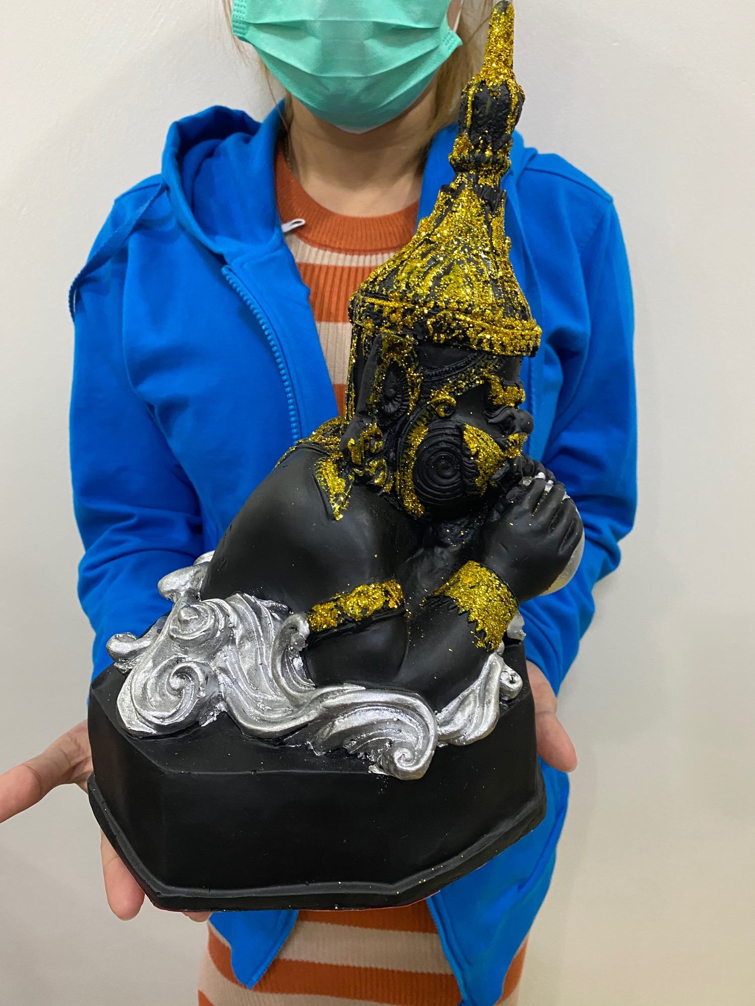 ราหูอมจันทร์ องค์กลาง กว้าง8นิ้ว สูง13นิ้ว