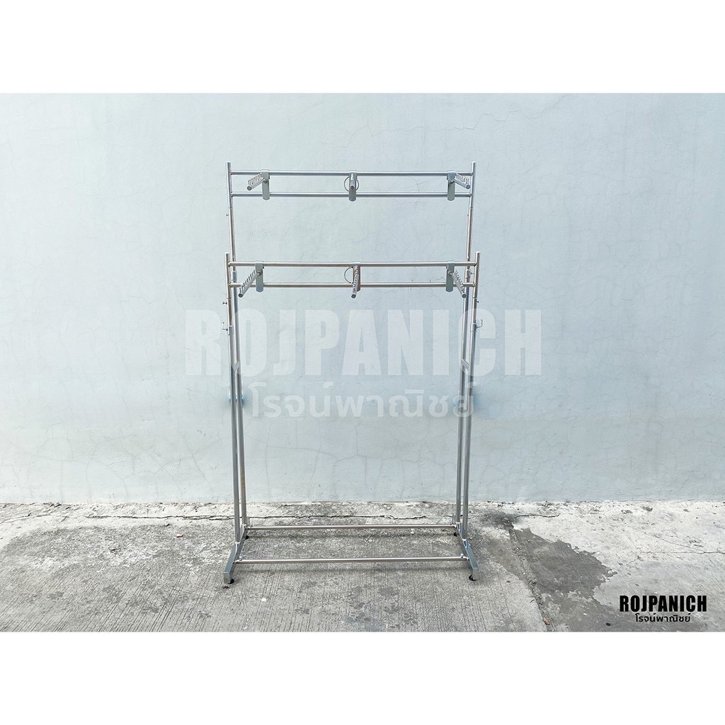 ราวบาง3แขน2ชั้นชุบโครเมียม