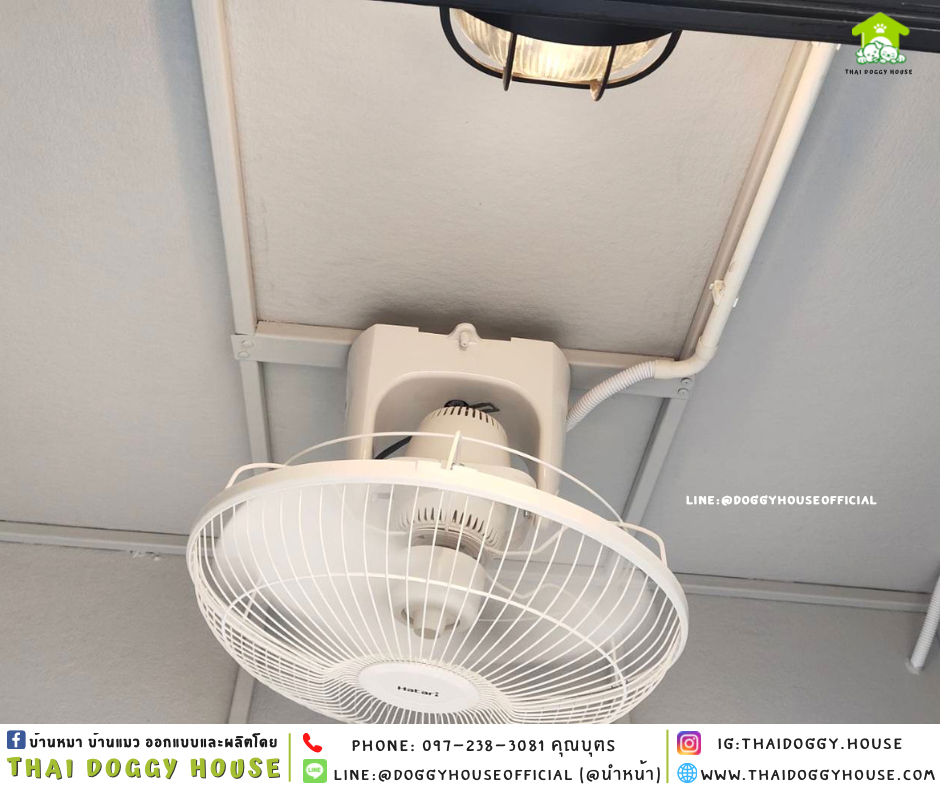 บ้านหมา แบบติดพัดลม 𝑩𝑶𝑿 𝑺𝑻𝒀𝑳𝑬