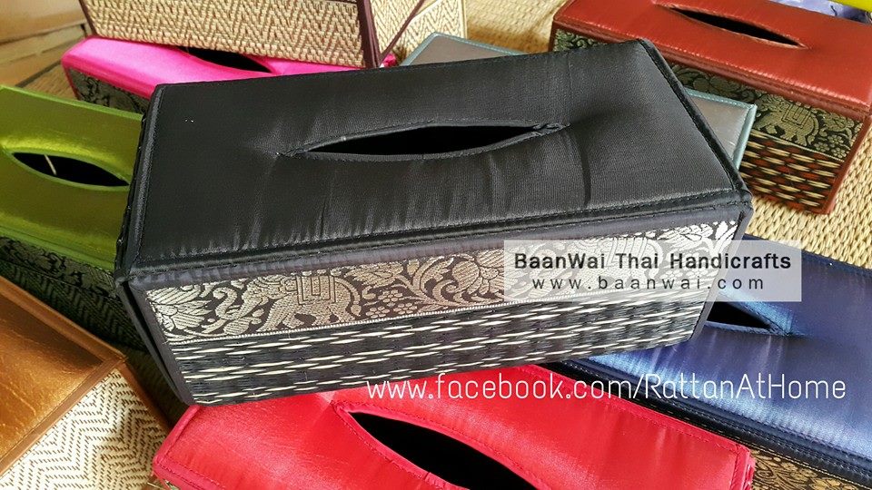 กล่องทิชชู เสื่อกก