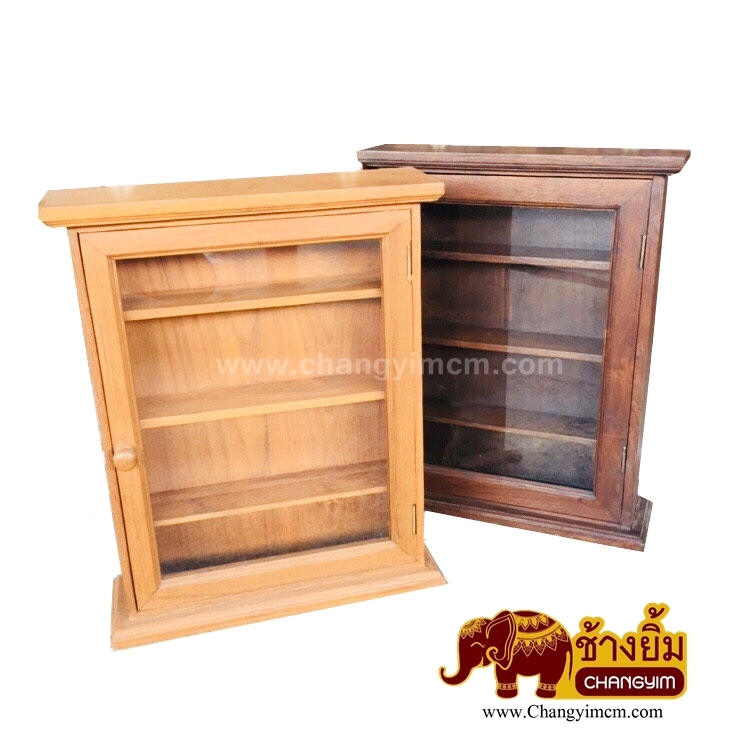ตู้วางของไม้สัก ( สูง 20 นิ้ว )