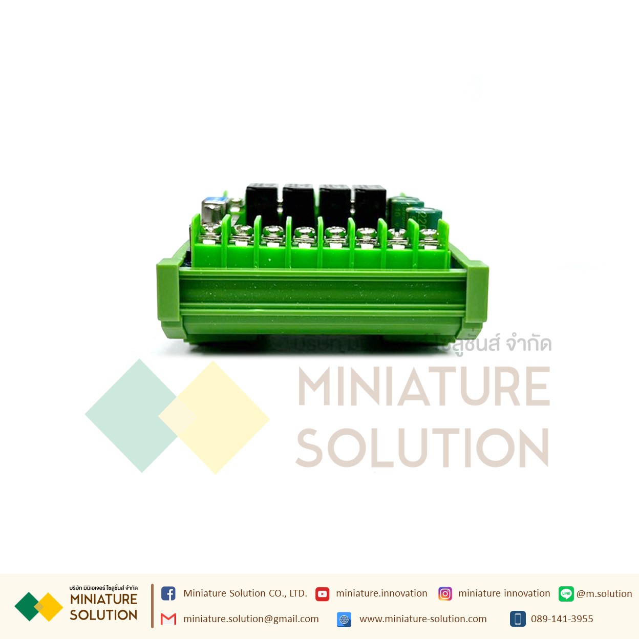 PLC FX2N - 10MR บอร์ดควบคุมการตั้งโปรแกรมใช้ในงานอุตสาหกรรม พร้อมฐานยึดราง