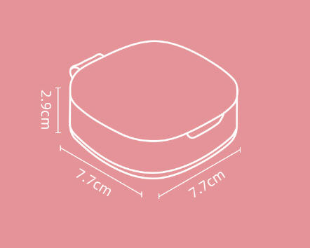 กล่องใส่ยา,กล่องใส่ยาพกพา,กล่องใส่ยา4ช่อง