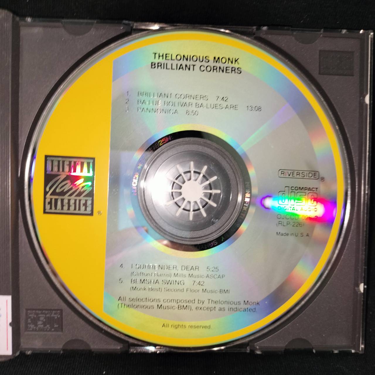 Thelonious Monk – Brilliant Corners / USA / แผ่นดี