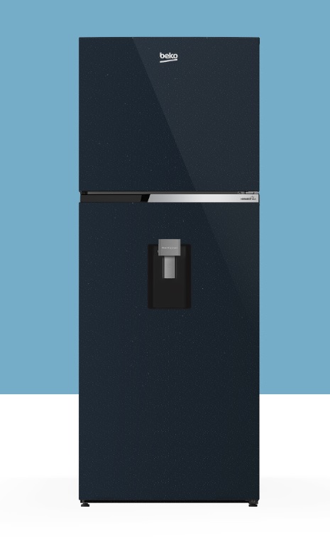 ตู้เย็น2ประตูBEKOขนาด13.2 คิว มีที่กดน้ำหน้าตู้ รุ่น RDNT401I20DSHFSUBL