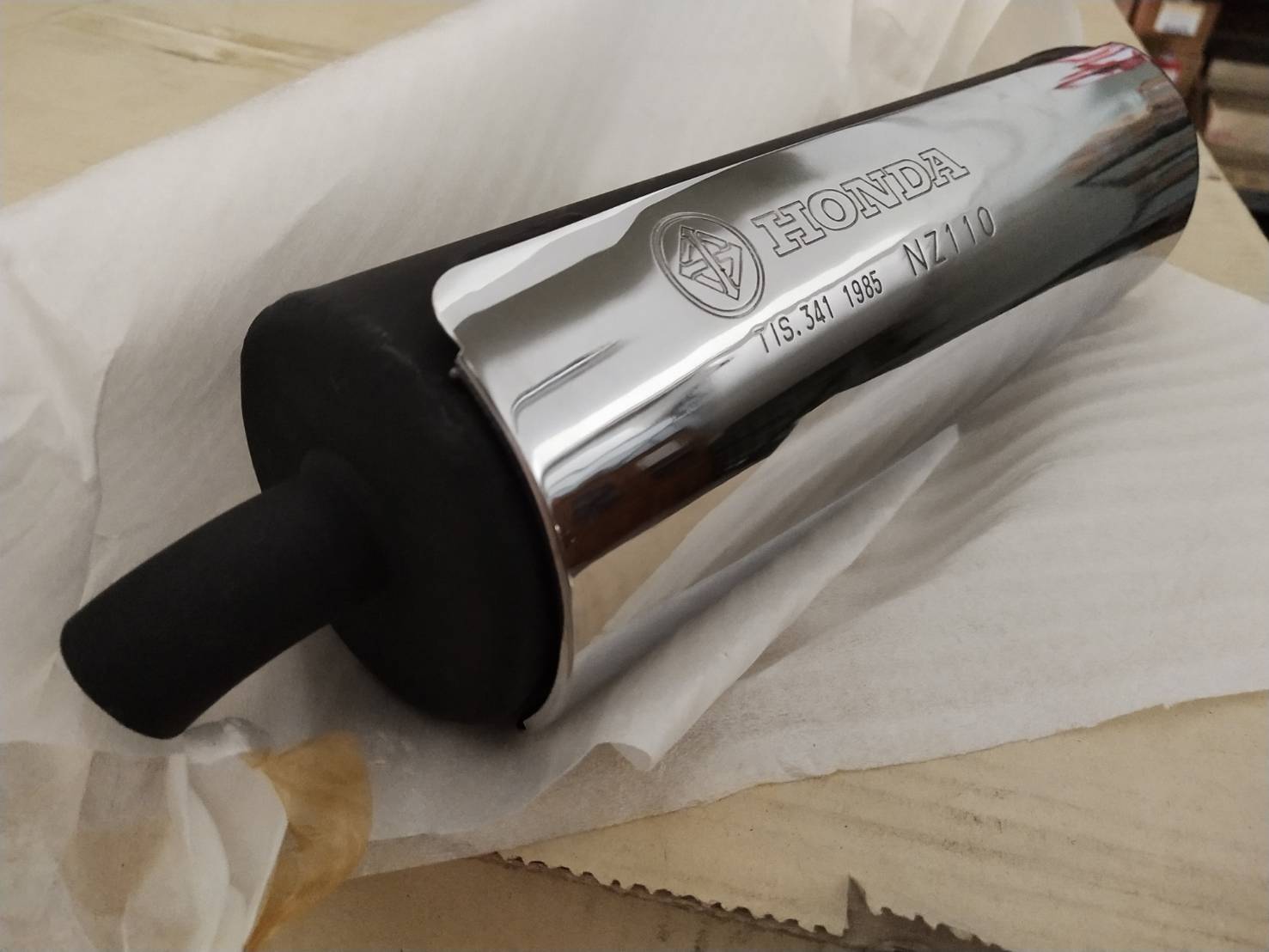 18330-KAN-T40 ท่อเก็บเสียง ปลายท่อ NZP/PS/PC(A) TENA ตัวใหม่ อะไหล่แท้ HONDA