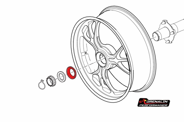 cnc racing สเปเซอร์ สำหรับ Ducati STF V4