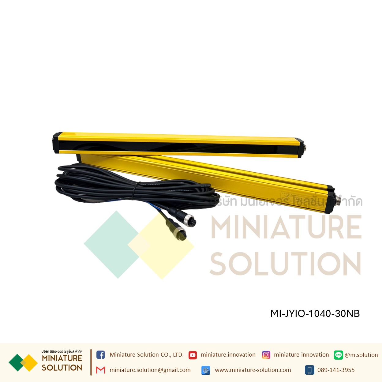 ม่านแสงนิรภัย Sensor Switch Safety Grating Security Device DC24V ระยะ 3 เมตร ลำแสง 4/6/10/12 ระยะห่าง 40 มม.