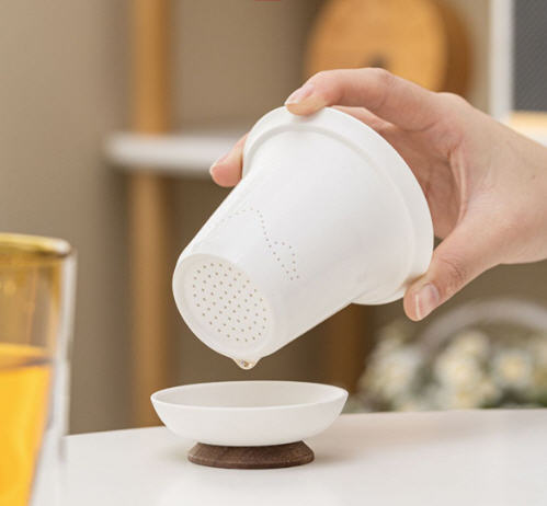 แก้วพร้อมที่กรองชา,แก้วชา