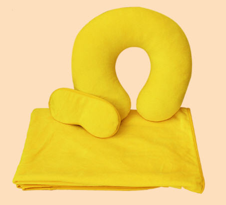 หมอนตัวยู+ผ้าปิดตา+หมอนรองคอ,หมอนตัวยู