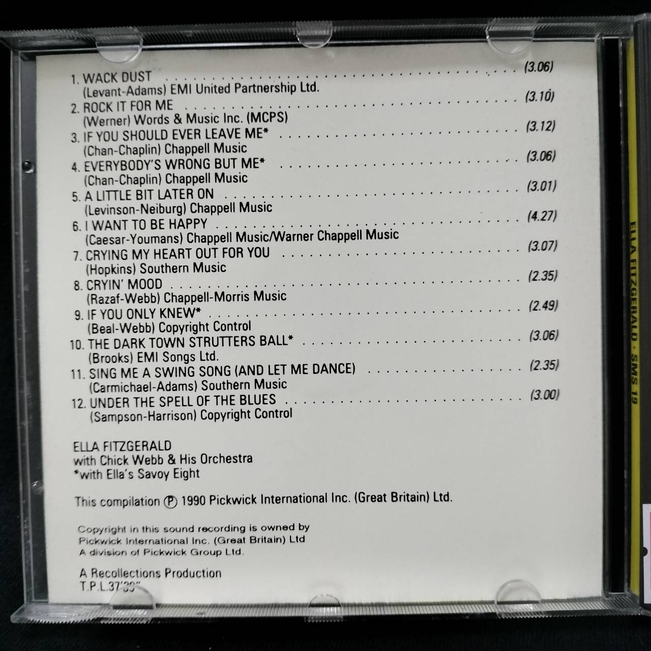 Ella Fitzgerald – Ella Fitzgerald / USA / แผ่นดี