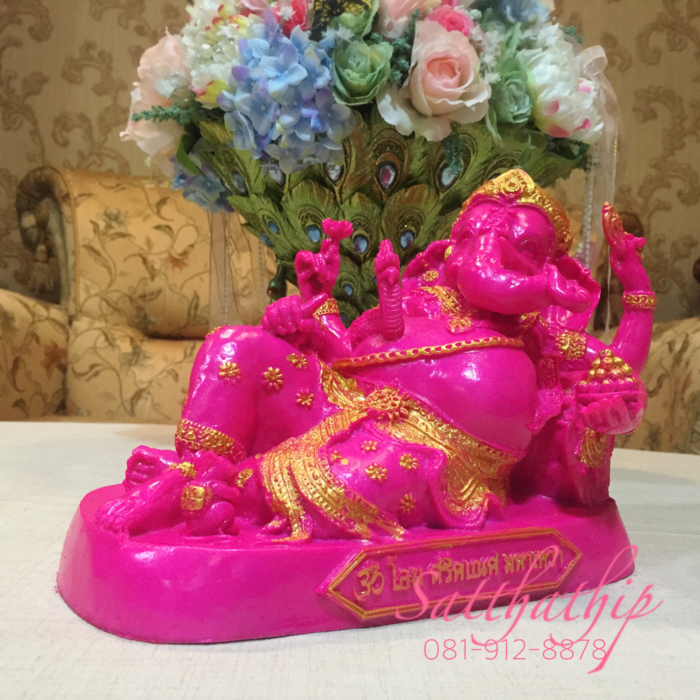 พระพิฆเนศ ปางเสวยสุข (เรซิ่น) - Ganesha: Lord of Success