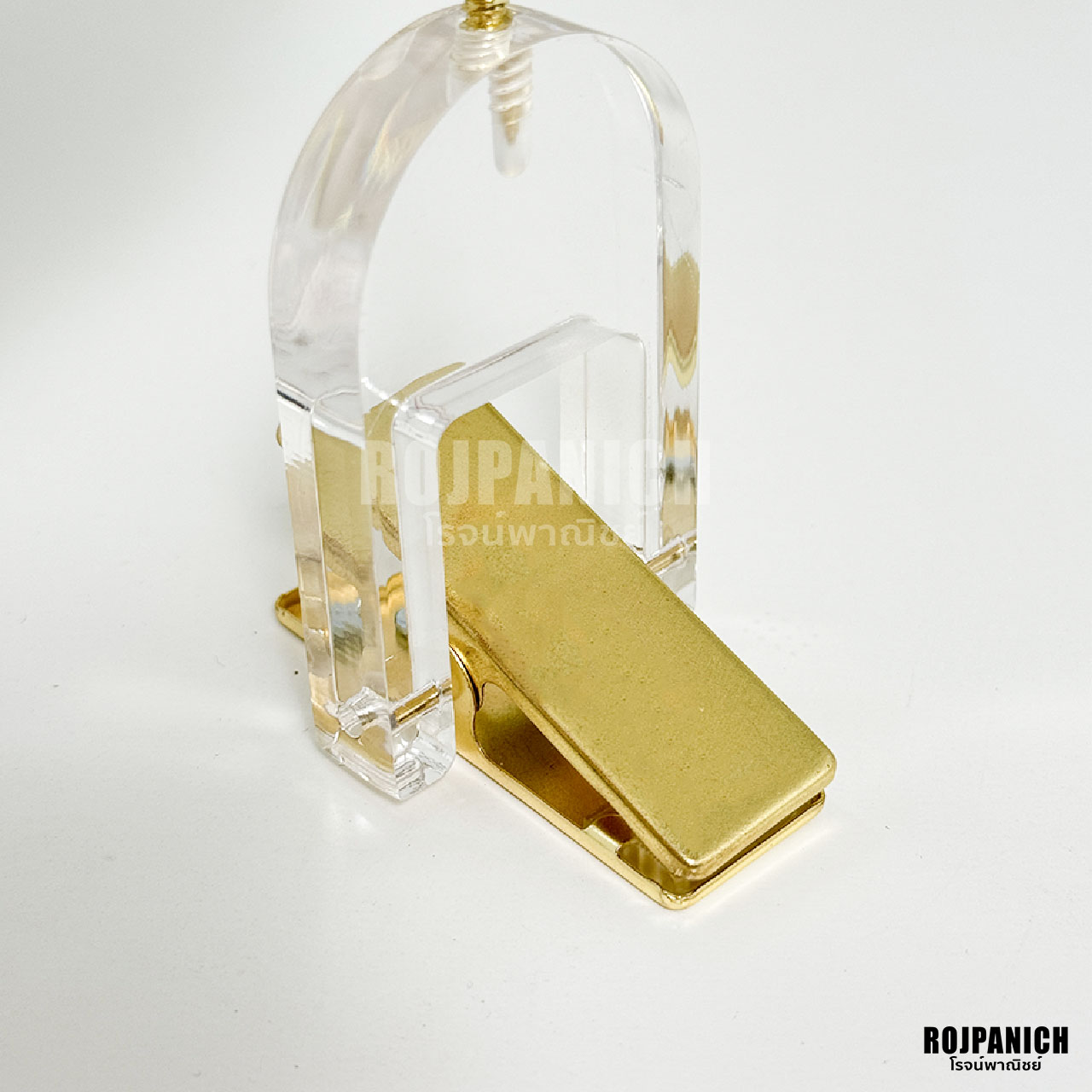 ไม้หนีบกิ๊บทอง ตะขอยาวทอง