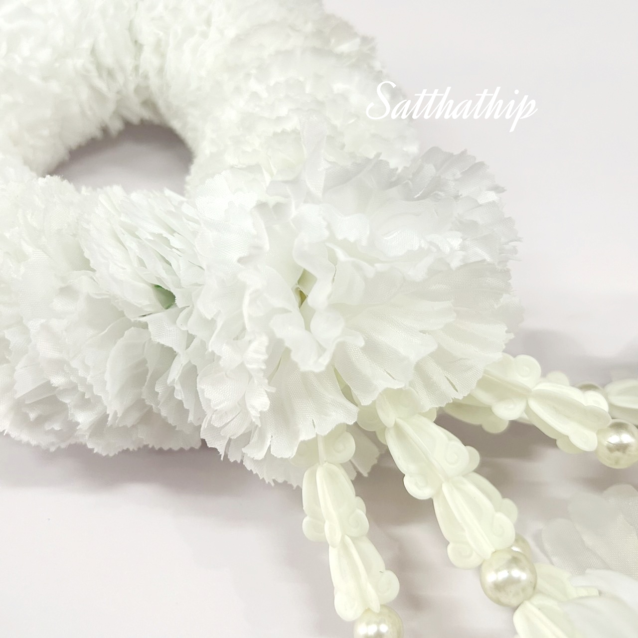 พวงมาลัยผ้า - พวงมาลัยดอกดาวเรืองผ้า - พวงมาลัยดอกดาวเรือง ประดิษฐ์ - พวงมาลัยถวายศาลพระภูมิ