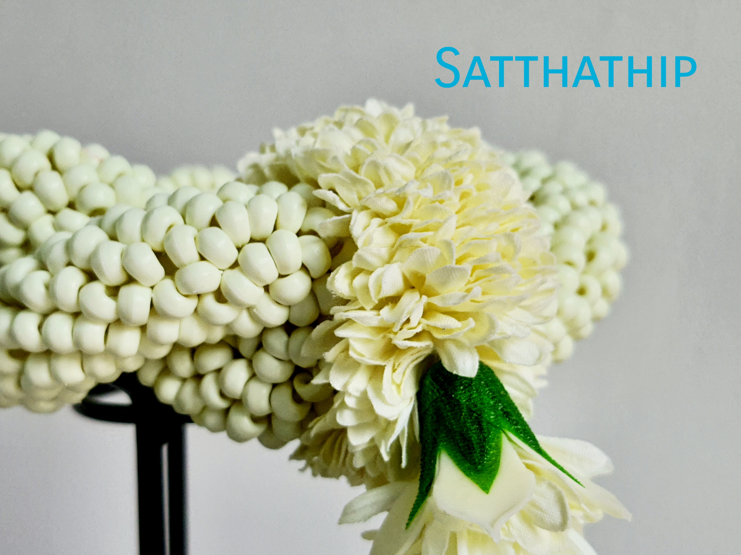 พวงมาลัยดอกรัก - พวงมาลัยดอกรักเกลียว - พวงมาลัยดอกรักเกลียวประดิษฐ์