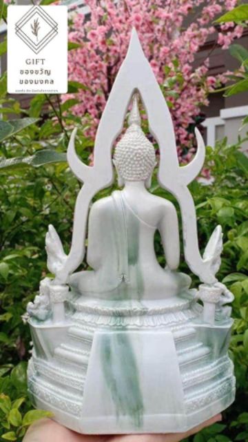 พระพุทธชินราช ลายหินอ่อนหยก สูง12นิ้ว