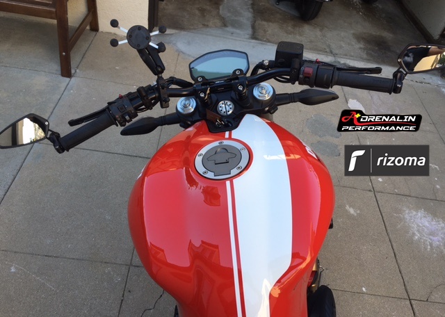 แฮนด์ Rizoma MA001 แฮนด์ผอม สูง 45mm ใช้กับตุ๊กตาขนาด 22Ø