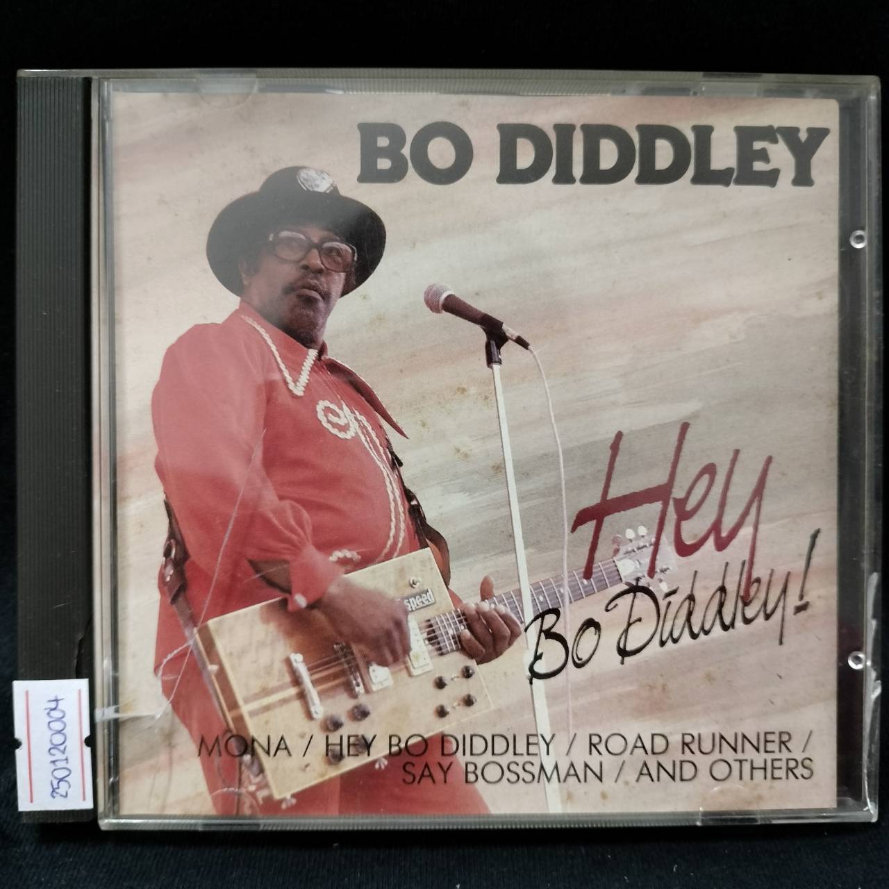 Bo Diddley – Hey Bo Diddley ! / KOREA / ฝากล่องหัก / ปกมีจุดเหลือง / แผ่นเป็นรอย