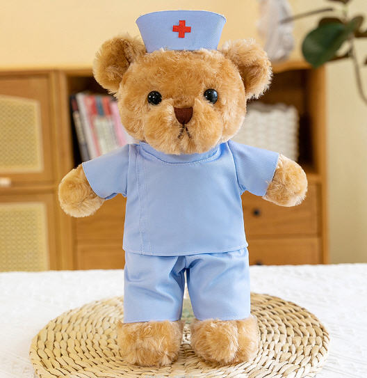 รับผลิต,ตุ๊กตาน้องหมี,ตุ๊กตาพร้อมมีใส่เสื้อ,ตุ๊กตาหมีสกรีนโลโก้,ตุ๊กตาหมีของขวัญ,โรงงานผลิตตุ๊กตาหมี,ของขวัญ,ของแจก,30cm