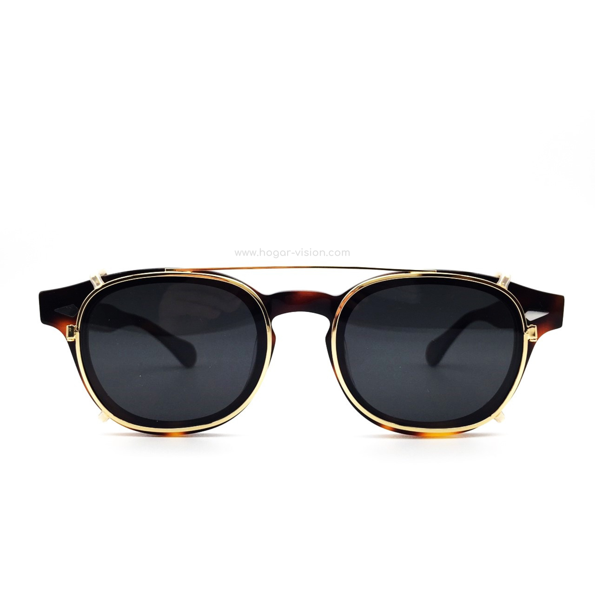 กรอบแว่น GAFAS รุ่น Boujour สี P23-3 (Vintage Handmade) + Clip on