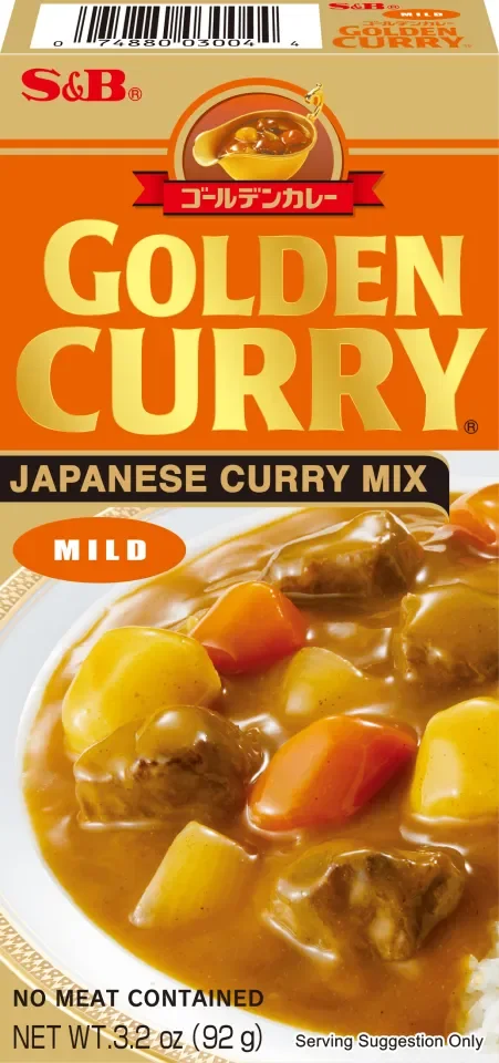 เครื่องแกงกะหรี่ก้อน เผ็ดน้อย S&B Golden Curry Sauce Mix Mild 92 g. (05-8783)