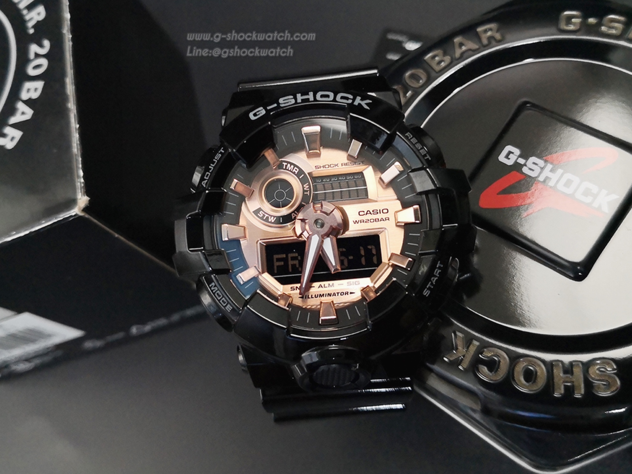 CASIO G-SHOCK นาฬิกาข้อมือ นาฬิกากันน้ำ นาฬิกาของแท้ ประกันศูนย์ CMG 1 ปี รุ่น GA-700MMC-1A