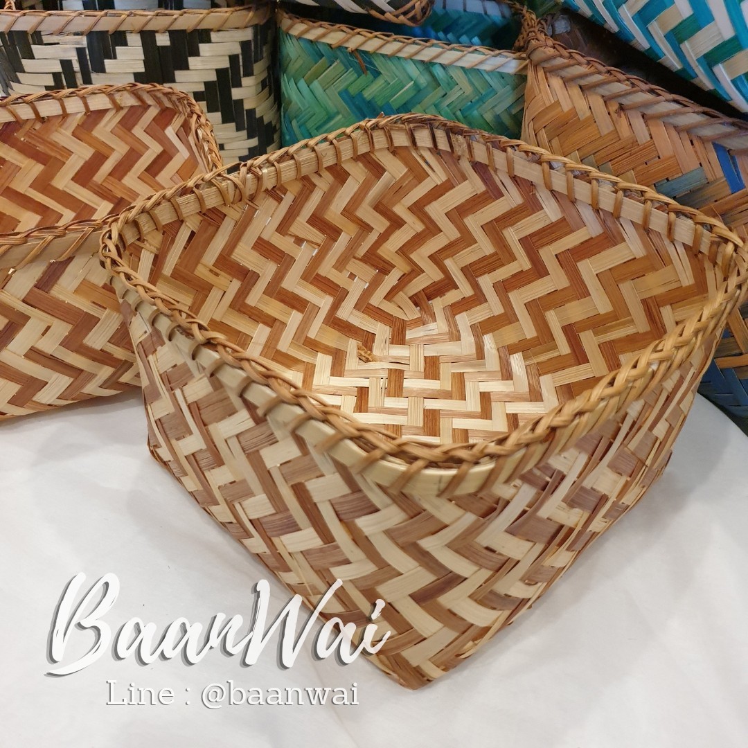 กล่องไม้ไผ่ ทรงเหลี่ยม กล่องลิ้นชัก (ยกชุด 2 ขนาด)