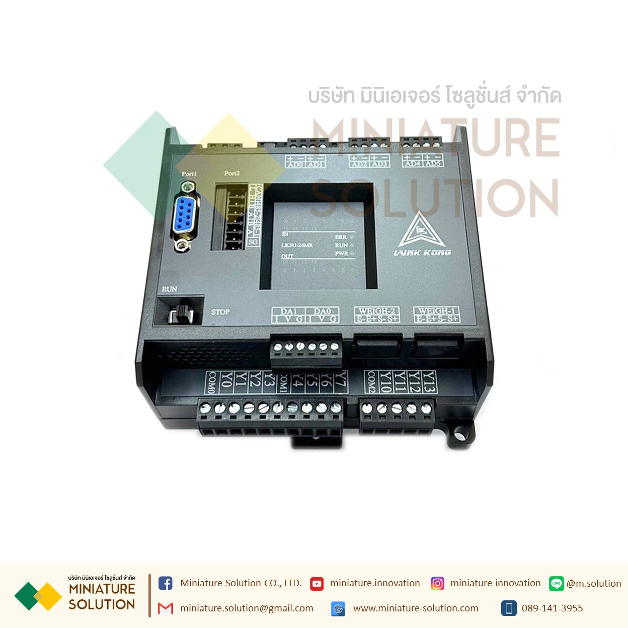 PLC LK3U-24MR-6AD-2DA MITSU GXWork