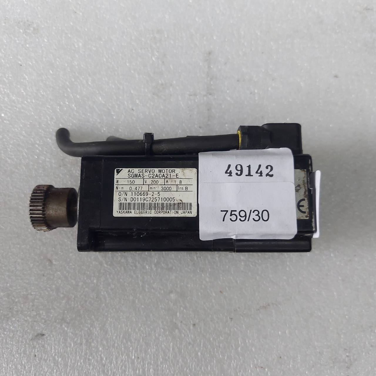 SGMAS-C2ACA21-E YASKAWA SERVO MOTOR