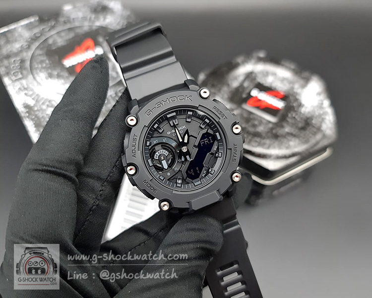 CASIO G-SHOCK นาฬิกาข้อมือ นาฬิกากันน้ำ นาฬิกาของแท้ ประกันศูนย์ CMG 1 ปี รุ่น GA-2200BB-1A