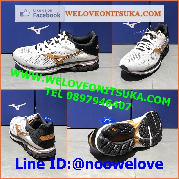 Mizuno Wave Rider 23 รองเท้าวิ่งออกกำลังกาย ยอดนิยม สีสวย นุ่มใส่สบายเท้า เบา น่าใช้ J1GC190347