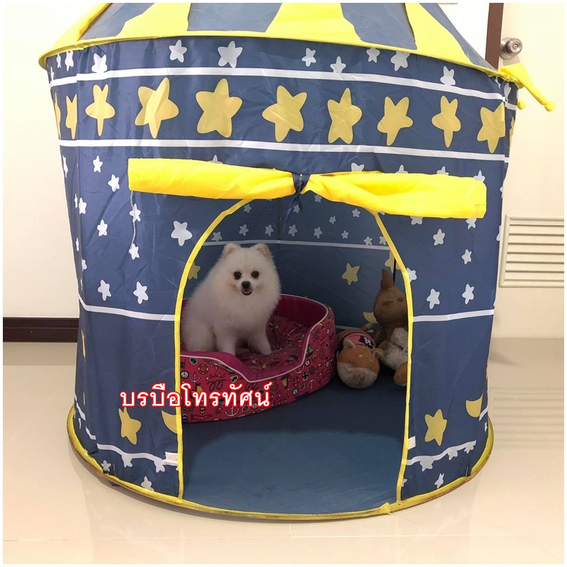 บ้านของเล่น เต็นท์เด็กลายการ์ตูน บ้านตุ๊กตาในร่ม นอนได้ กันยุง พับได้ พกพาสะดวก