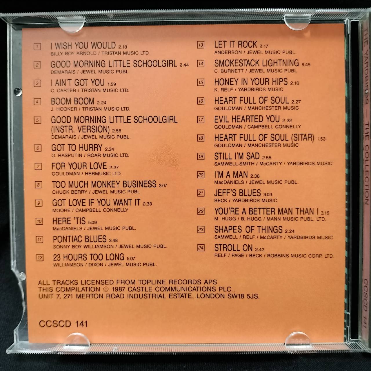 The Yardbirds – The Yardbirds Collection / FRANCE / ฝากล่องแตก / แผ่นดี